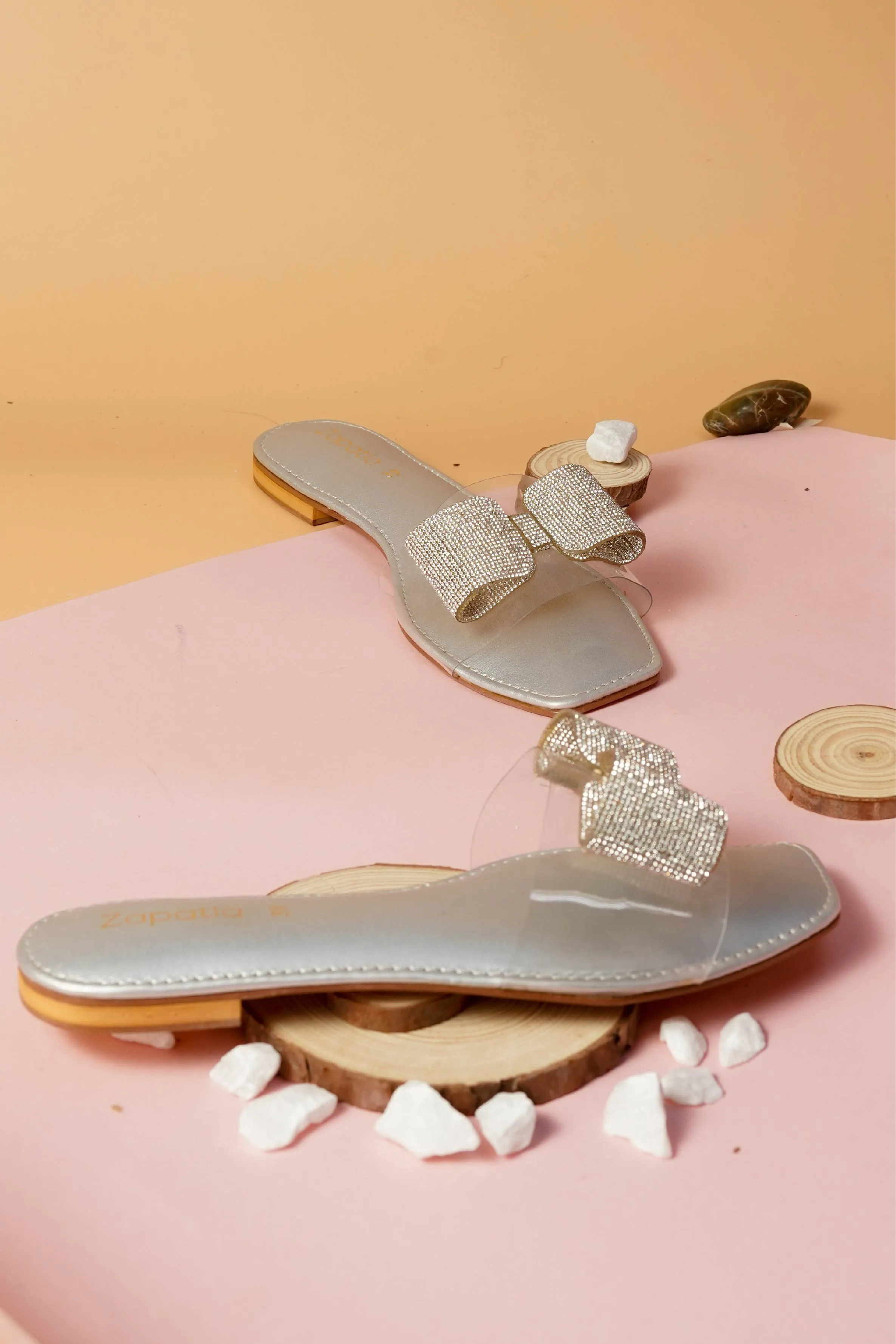 Silver Women Slipper WC77