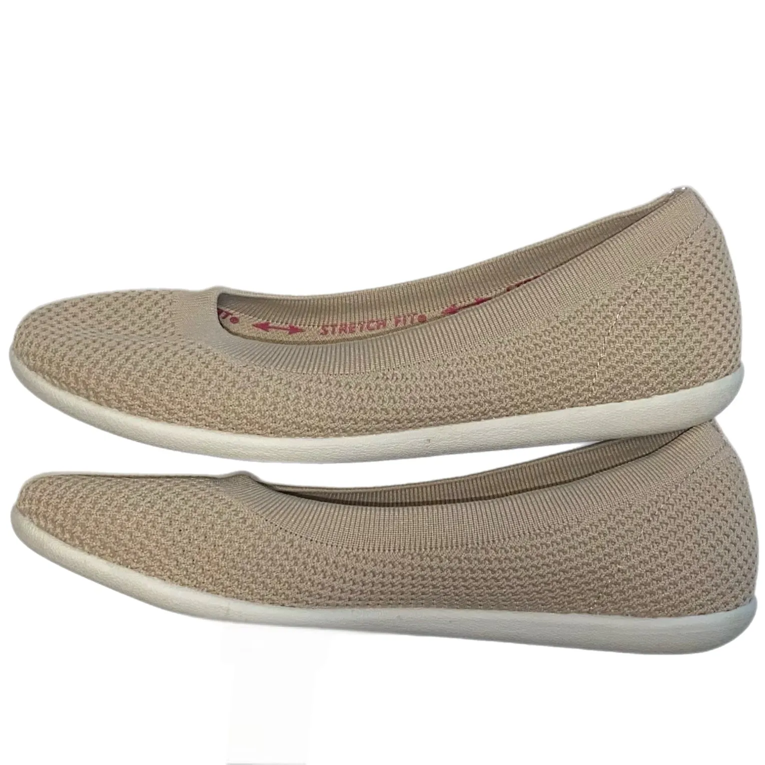 Skechers Air Cooled Memory Foam Women's Sneaker Slip-On Flats Tan Size 9.5