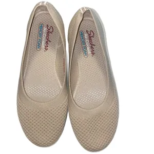 Skechers Air Cooled Memory Foam Women's Sneaker Slip-On Flats Tan Size 9.5