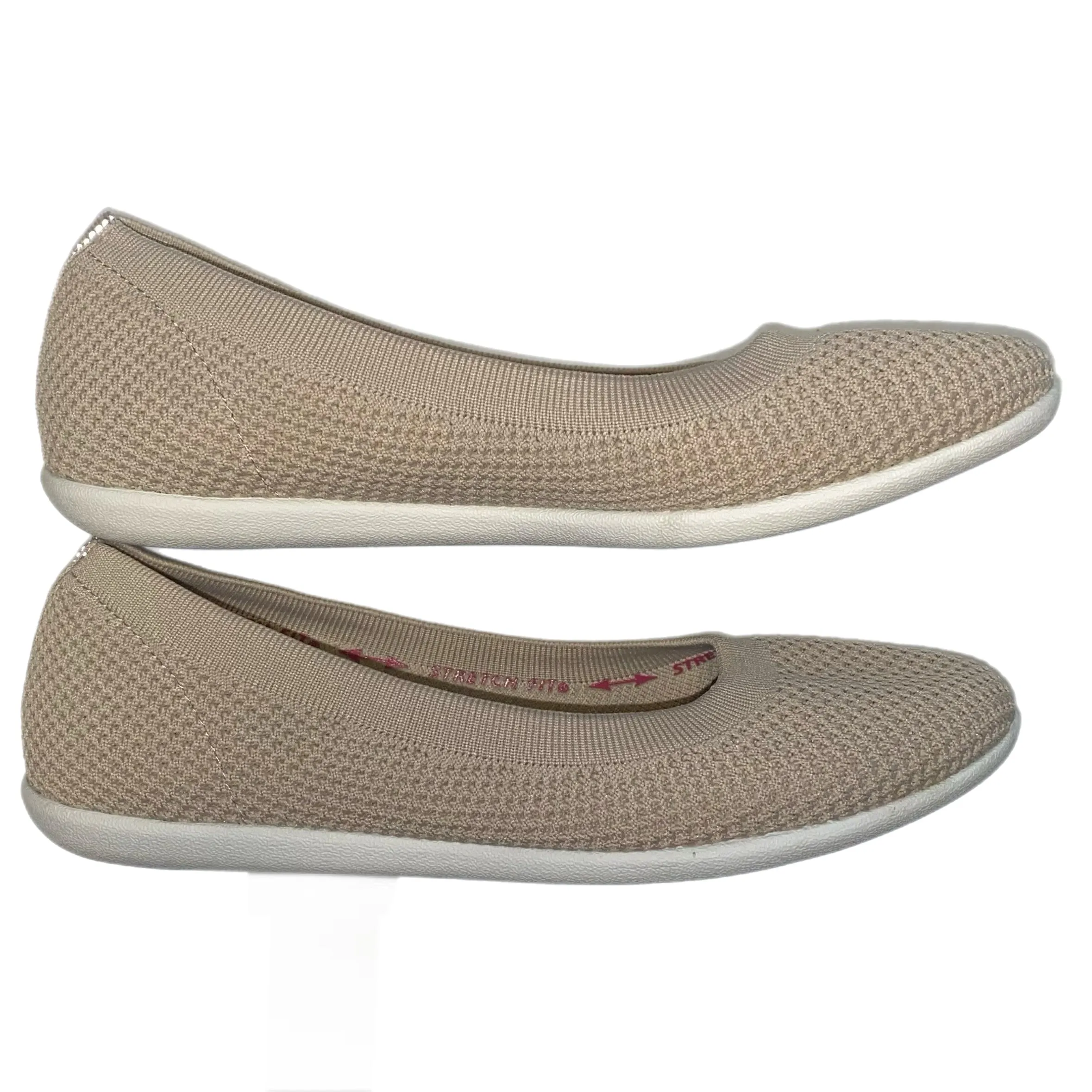 Skechers Air Cooled Memory Foam Women's Sneaker Slip-On Flats Tan Size 9.5