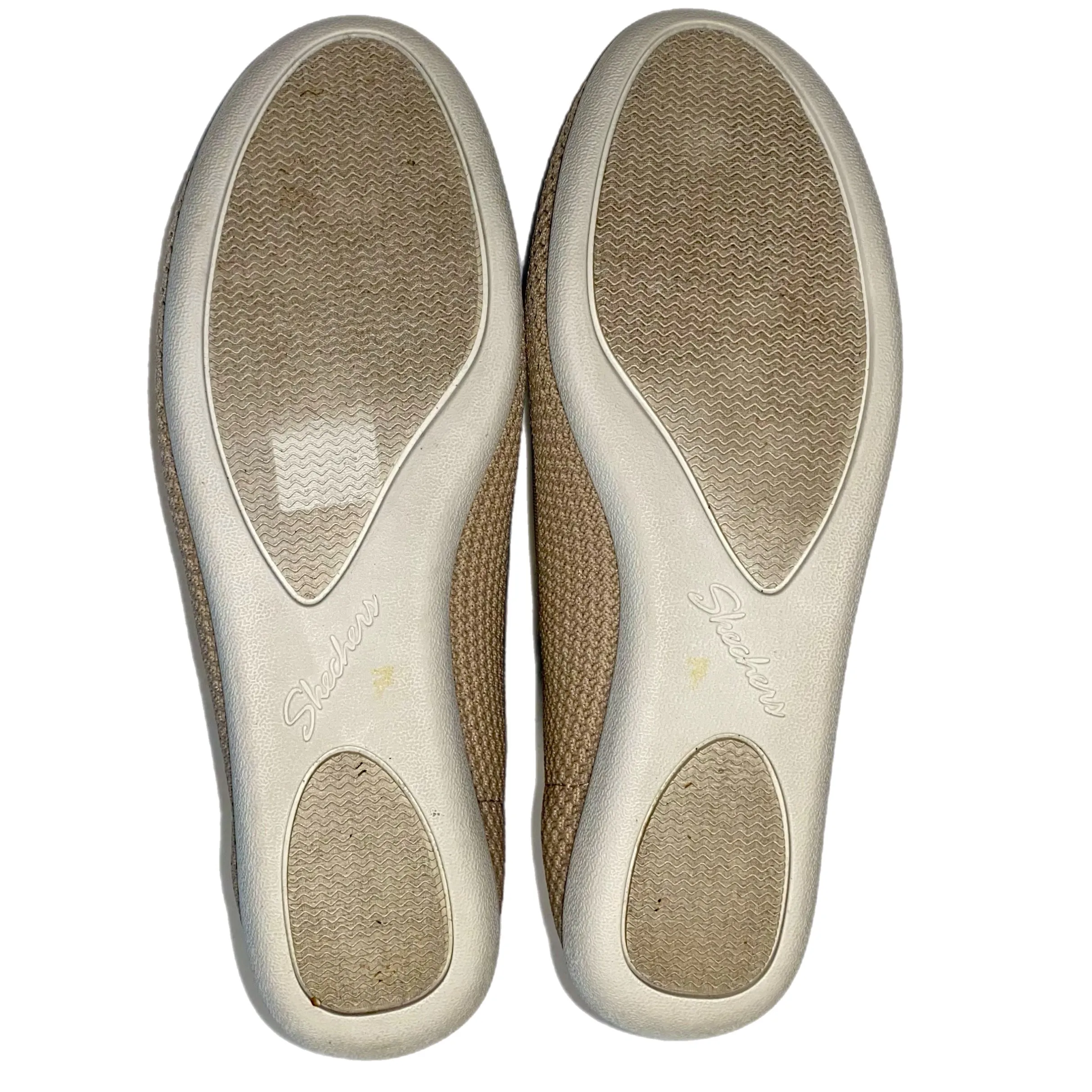 Skechers Air Cooled Memory Foam Women's Sneaker Slip-On Flats Tan Size 9.5