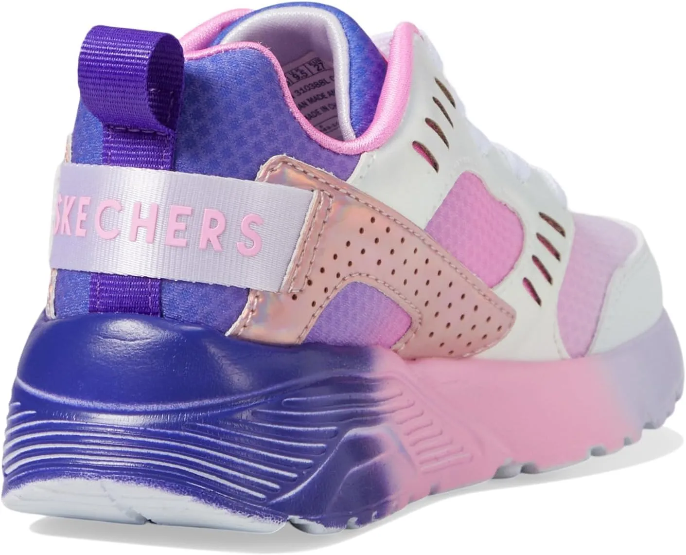 Skechers Girls' UNO LITE - ELECTRIC OMBRE