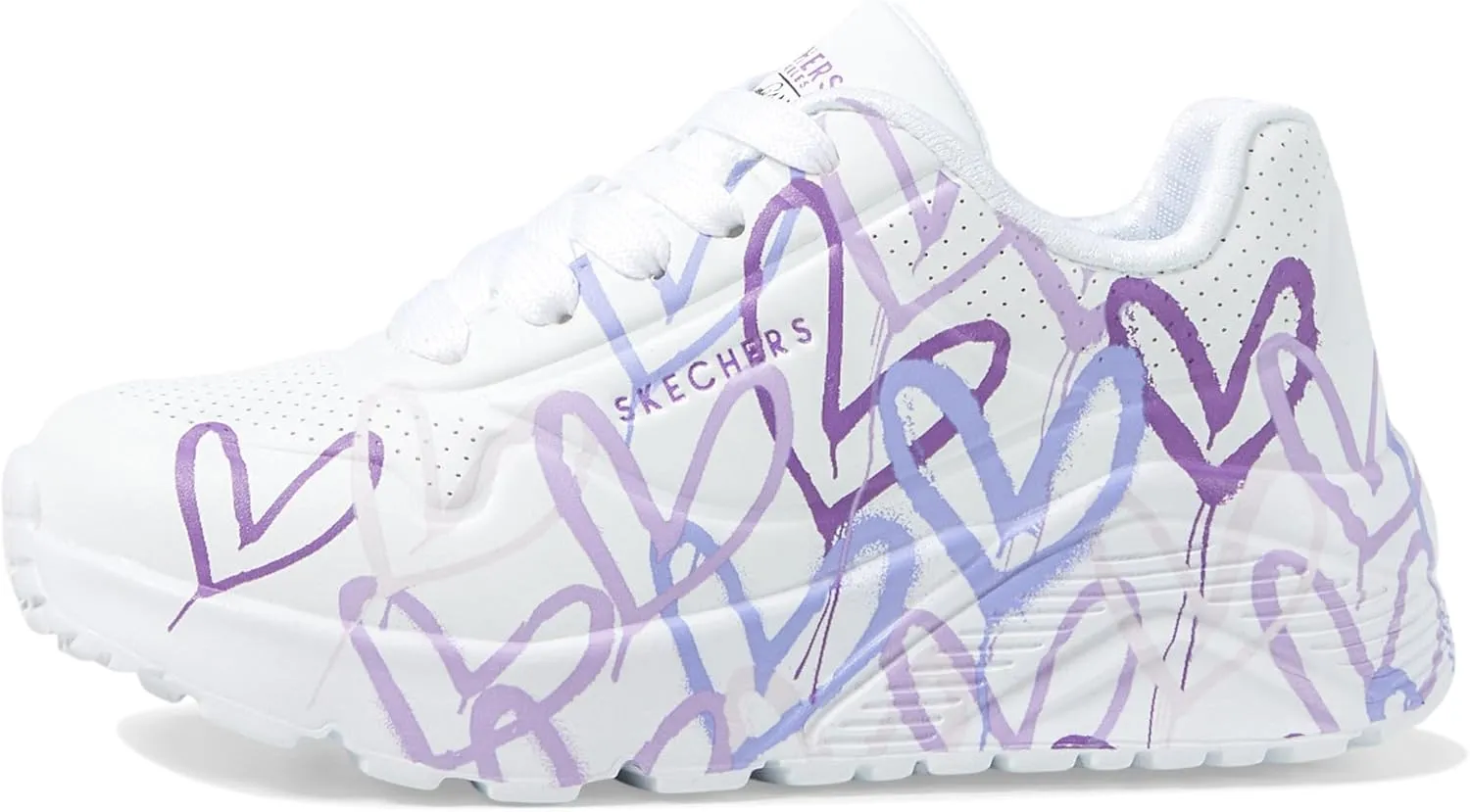 Skechers Girls' Uno Lite spread the Love