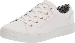 Skechers Women's Bobs 113328 P Sneaker, White, 9