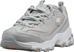 Skechers Women's D'Lites Fresh Start Memory Foam Lace-Up Sneaker