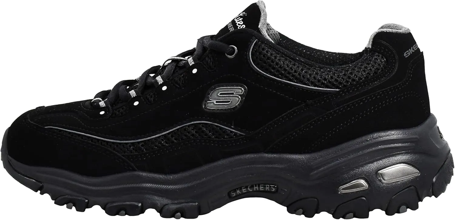 Skechers Women's D'Lites-Life Saver Memory Foam Lace-up Sneaker