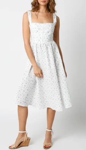 Sleeveless Floral Midi Dress