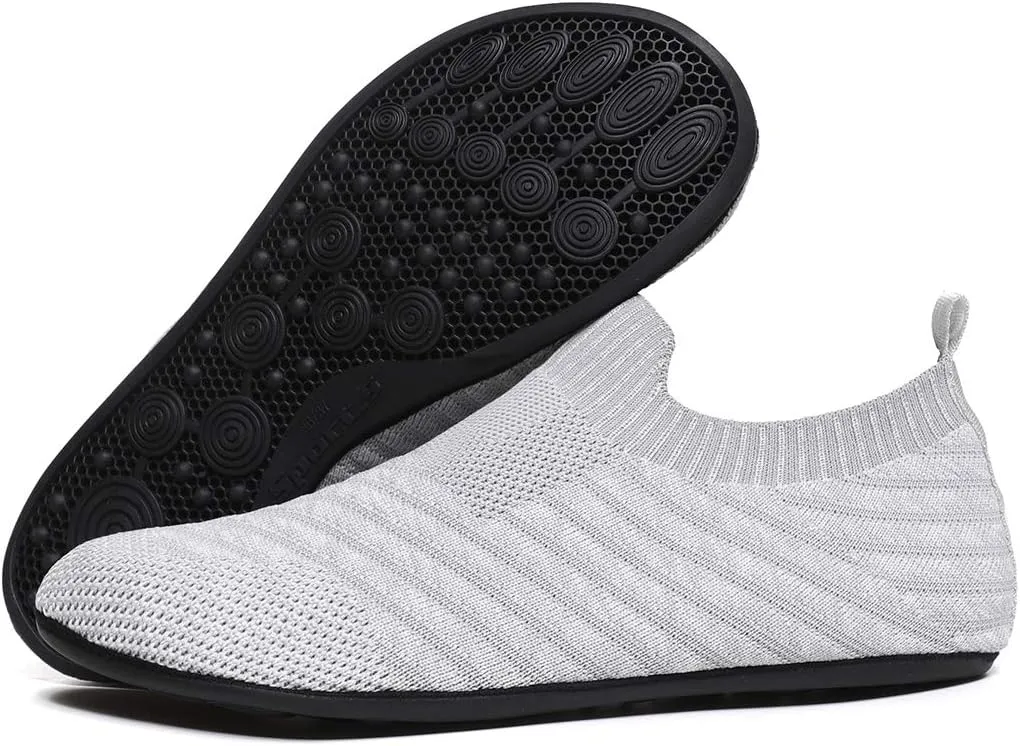 SLEVEL Lightweight Non Slip Travel Indoor Grip House Slipper Socks Unisex Adult Around The House Floor Home Shoes for Women Men