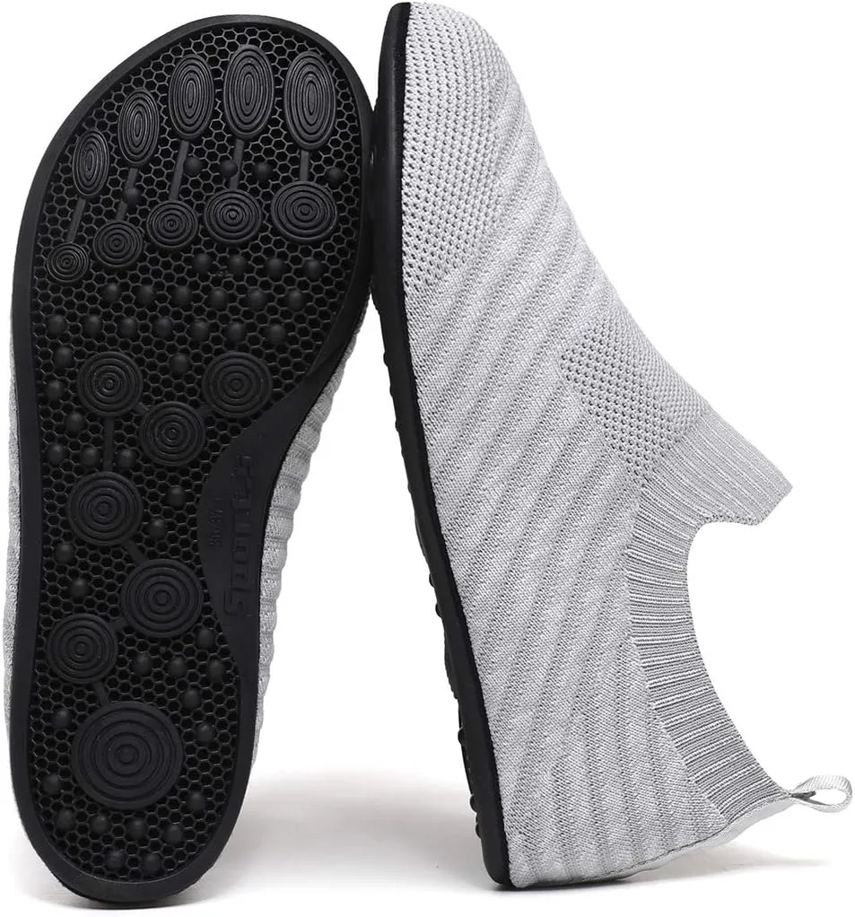 SLEVEL Lightweight Non Slip Travel Indoor Grip House Slipper Socks Unisex Adult Around The House Floor Home Shoes for Women Men