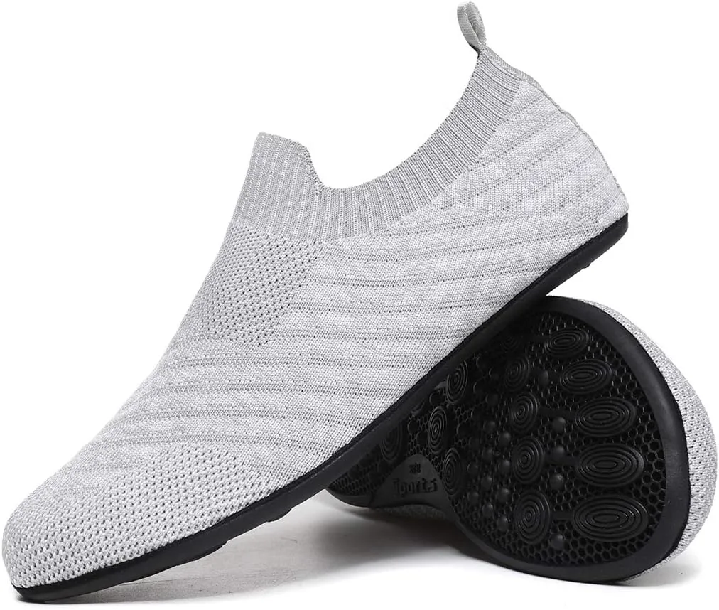 SLEVEL Lightweight Non Slip Travel Indoor Grip House Slipper Socks Unisex Adult Around The House Floor Home Shoes for Women Men