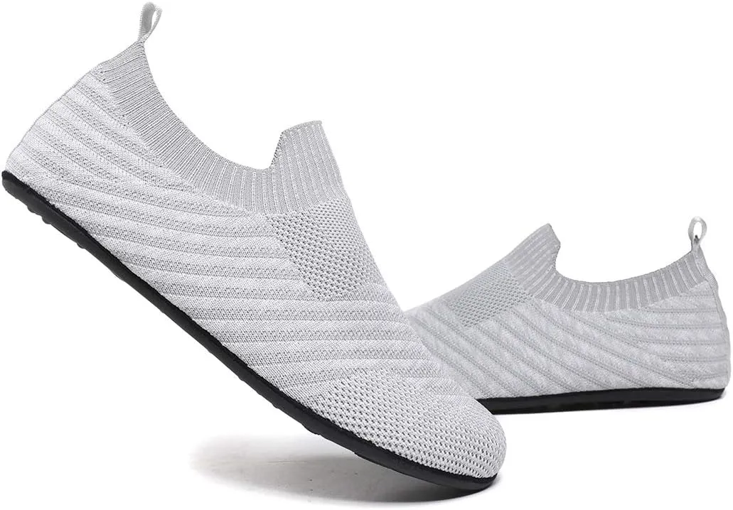 SLEVEL Lightweight Non Slip Travel Indoor Grip House Slipper Socks Unisex Adult Around The House Floor Home Shoes for Women Men