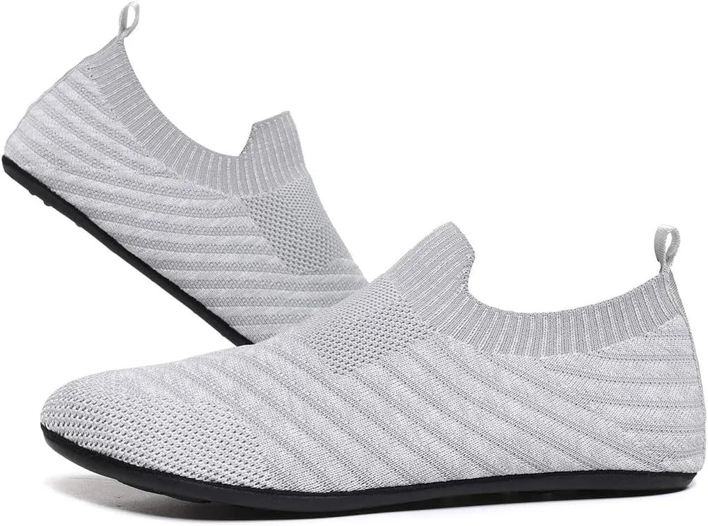 SLEVEL Lightweight Non Slip Travel Indoor Grip House Slipper Socks Unisex Adult Around The House Floor Home Shoes for Women Men