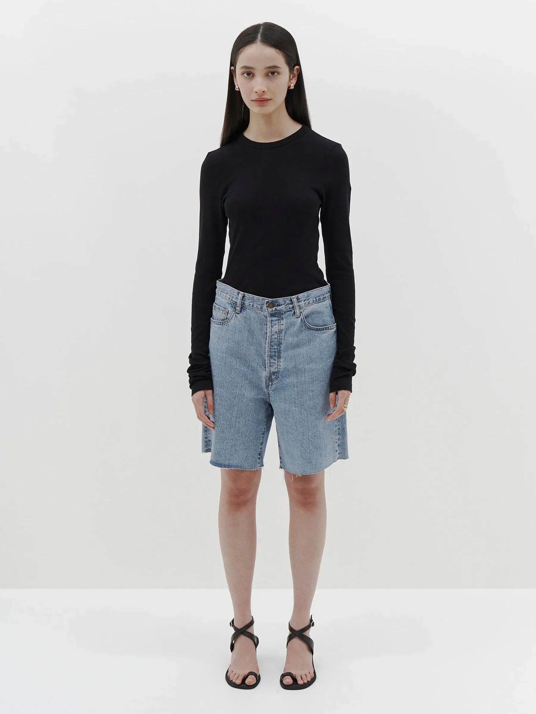 Slim Superfine Rib Long Sleeve T-Shirt