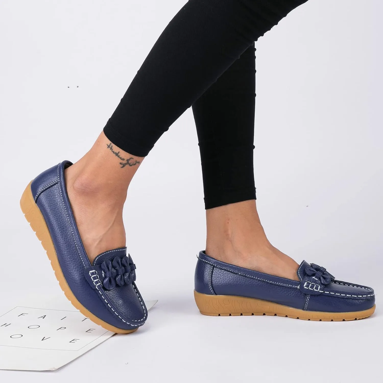 Slip On Women Comfort Walking Flat Loafers Casual Shoes Driving Loafers Walking Shoes for Women Flip Flop Shoes Women