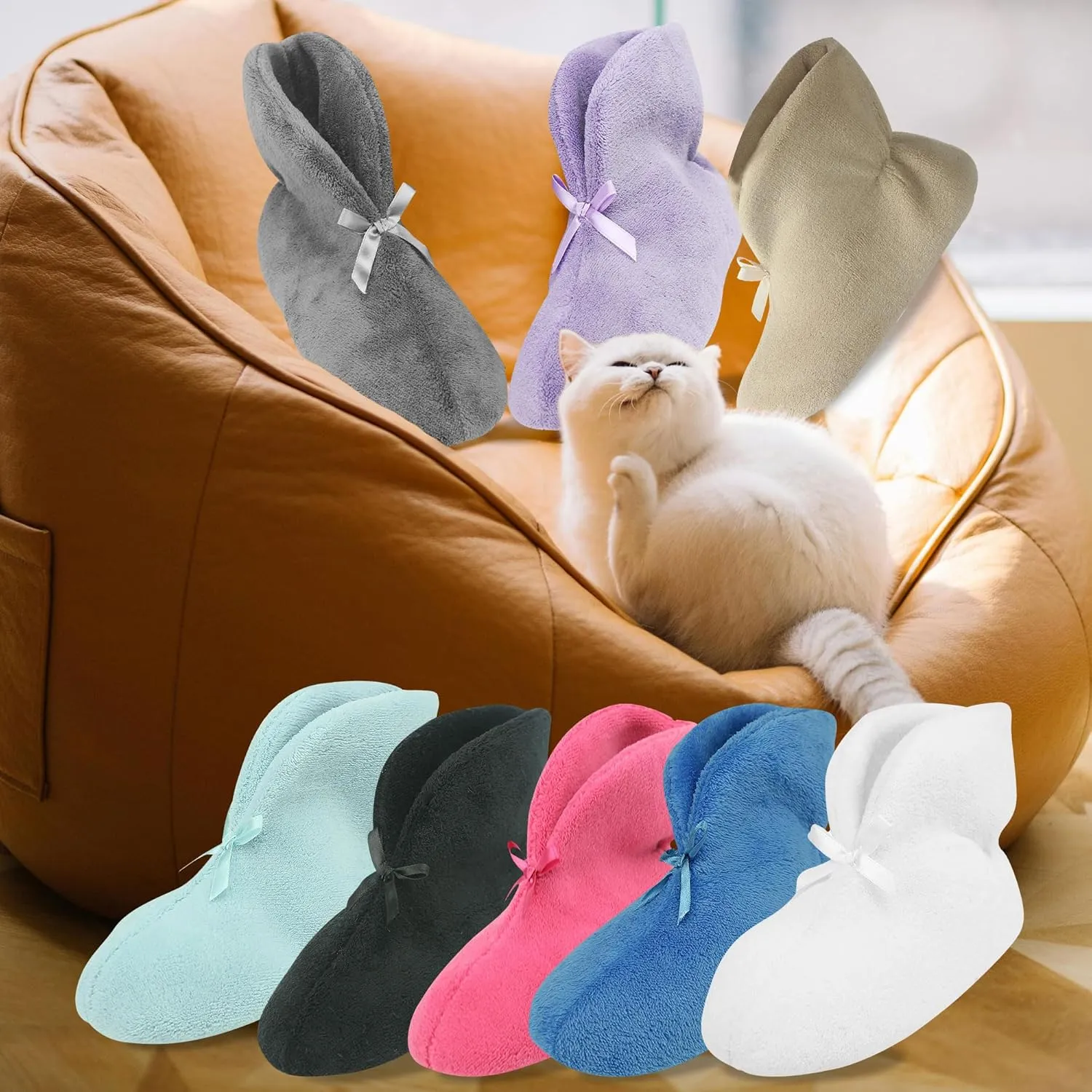 Slipper Boots for Women Non-Slip Warm Plush Lining House Shoes Coral Velvet Indoor Winter Bootie Slippers