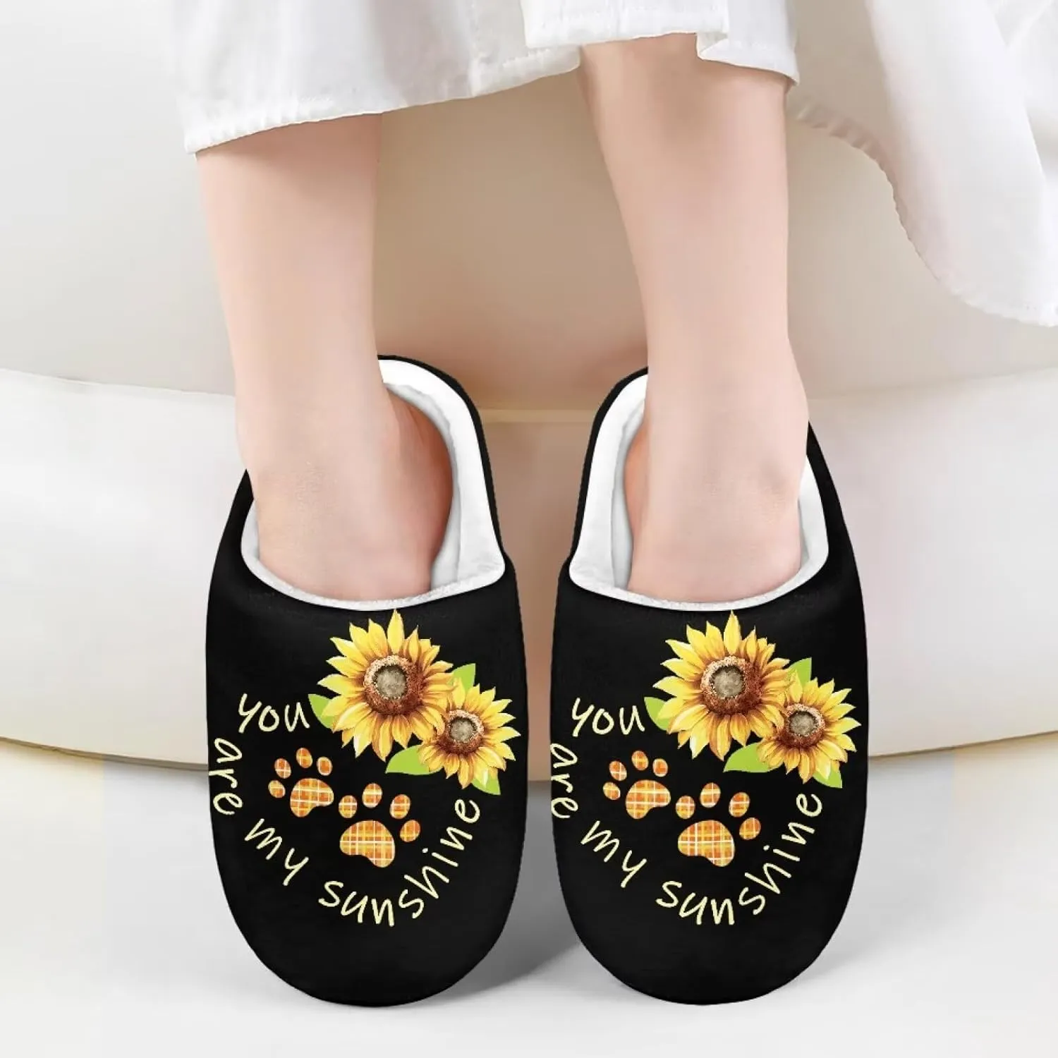 Slippers for Kids Anti-slip House Slippers Warm Plush Slippers Cozy Bedroom Slippers