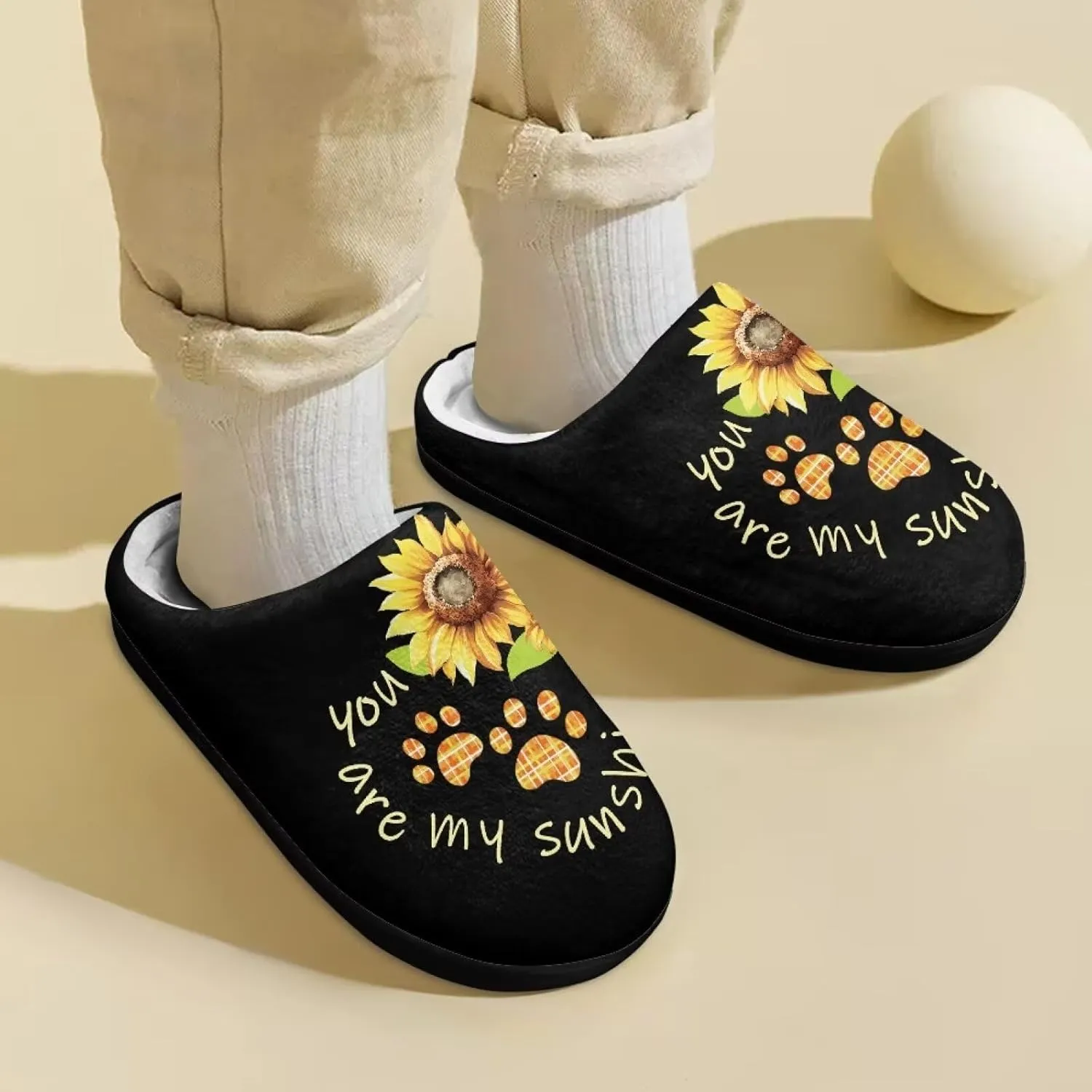 Slippers for Kids Anti-slip House Slippers Warm Plush Slippers Cozy Bedroom Slippers
