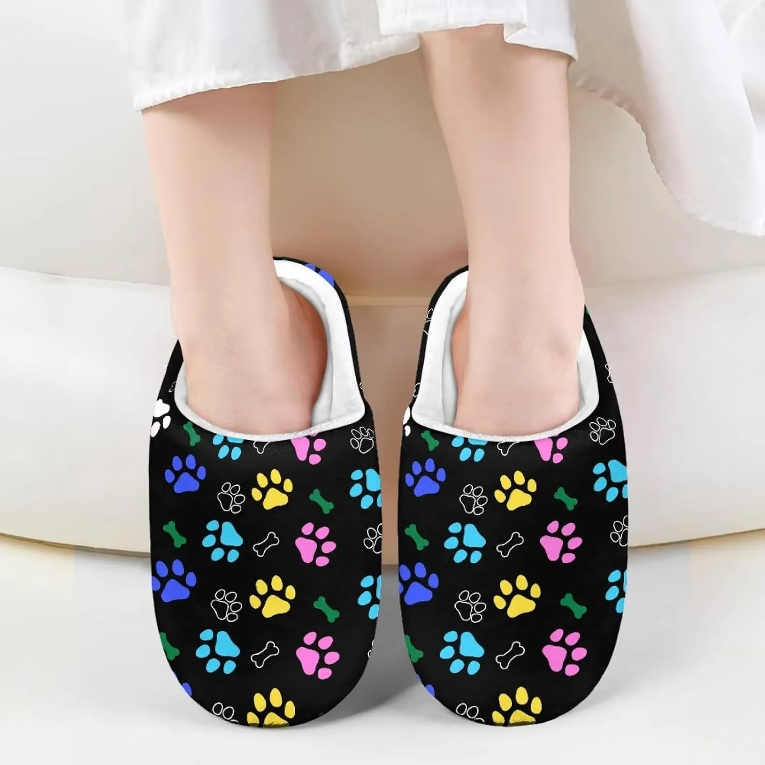 Slippers for Kids Anti-slip House Slippers Warm Plush Slippers Winter Bedroom Slippers