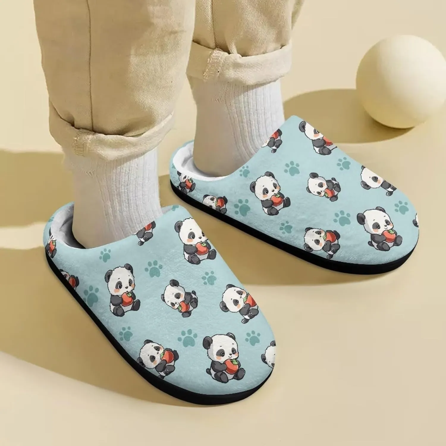Slippers for Kids Anti-slip Plush Slippers Comfy House Slippers Warm House Shoes