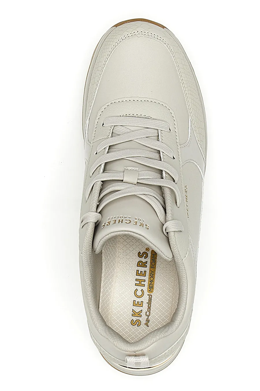 Sneakers Bianche con Zeppa SKECHERS BILLION 2 FINE SHINE