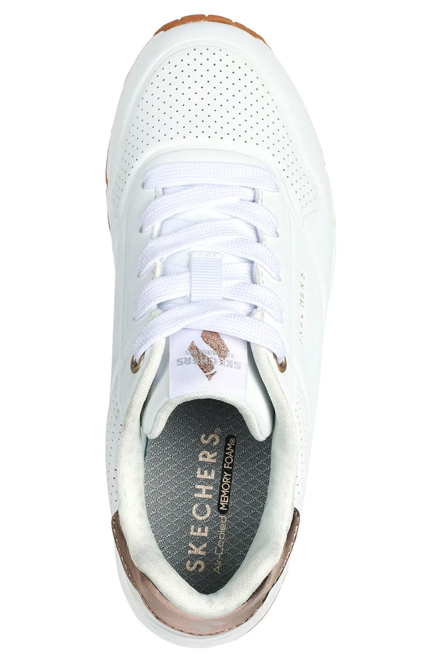 Sneakers Bianche SKechers Uno Gen1 Shimmer Away