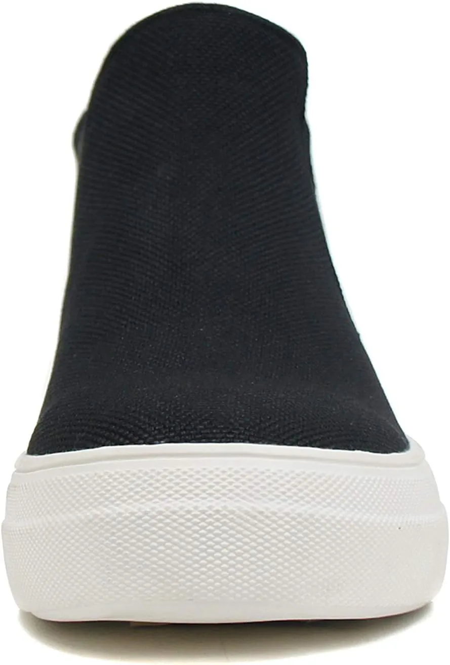 Soda Woods ~ Slip On High Top Twin Gore Double Layer Foam Padded Cushion Sock Fashion Sneakers