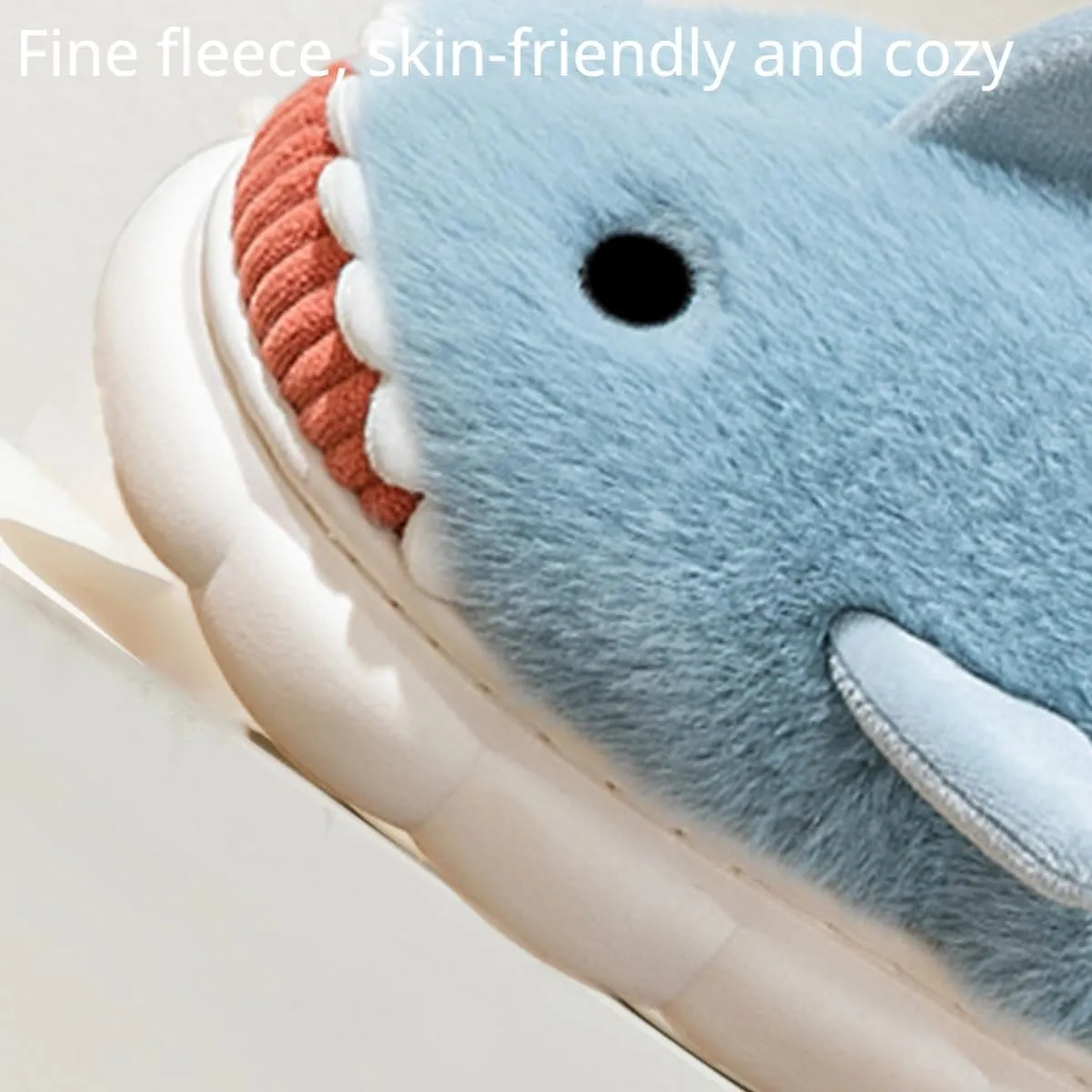 Soft Shark Plush Slippers House Slippers Indoor Outdoor Closed Back Slipper for Women and Men