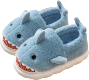 Soft Shark Plush Slippers House Slippers Indoor Outdoor Closed Back Slipper for Women and Men