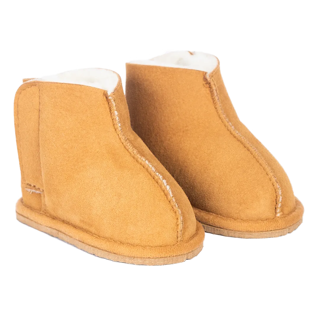 Soft slipper with lamb fur