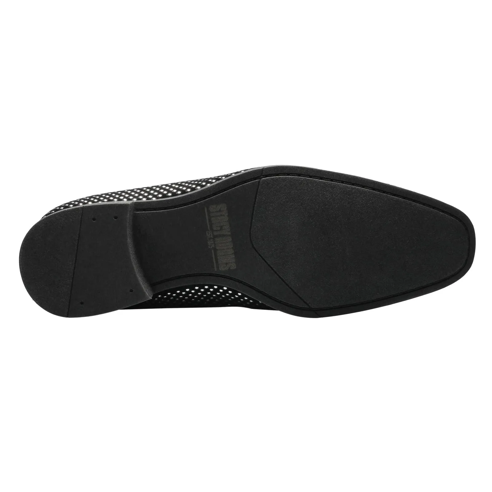 STACY ADAMS Men's, Swagger Loafer Black Silver 8.5 M