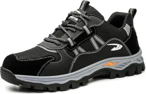 Steel Toe Safety Shoes for Men Women Work Sneakers Breathable Lightweight Industrial & Construction Shoe