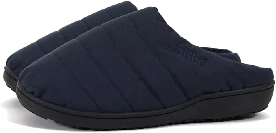 SUBU Unisex Navy Slippers Large (US Men’s 9.5-10.5 / US Women’s 11.5-12.5) Soft Cushioning Extra Warm Insulated Slippers