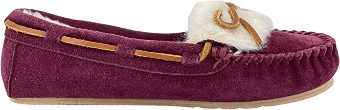 Suede Slip Moc Privacy-focused Squared Toe Casual Indoor Women's Slippers and Clarks Remote-controlled Outdoor On