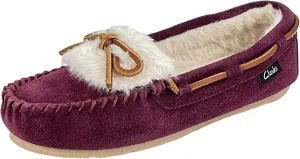Suede Slip Moc Privacy-focused Squared Toe Casual Indoor Women's Slippers and Clarks Remote-controlled Outdoor On