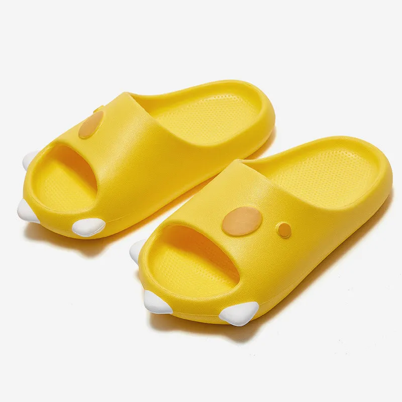 Summer Beach Breathable Cute Sandals Kids Cartoon EVA Indoor Soft Thick Bottom Non-slip Slippers