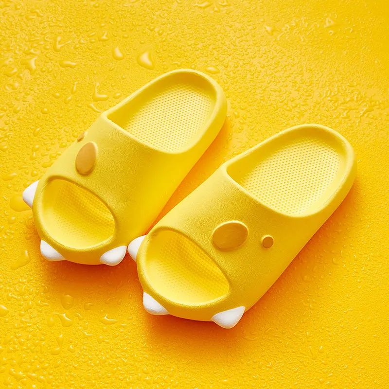Summer Beach Breathable Cute Sandals Kids Cartoon EVA Indoor Soft Thick Bottom Non-slip Slippers