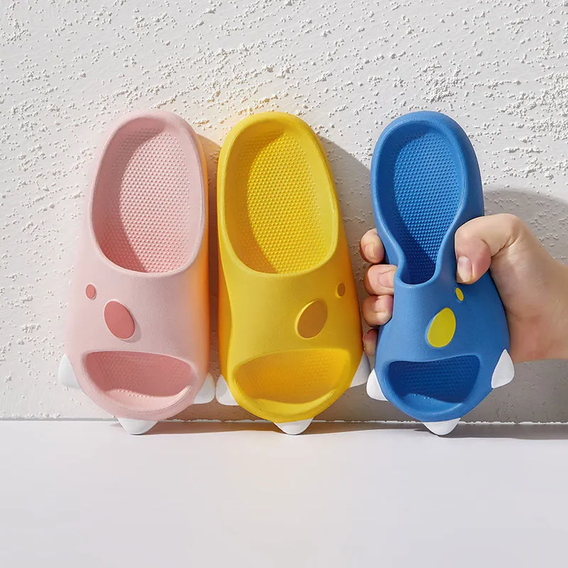 Summer Beach Breathable Cute Sandals Kids Cartoon EVA Indoor Soft Thick Bottom Non-slip Slippers