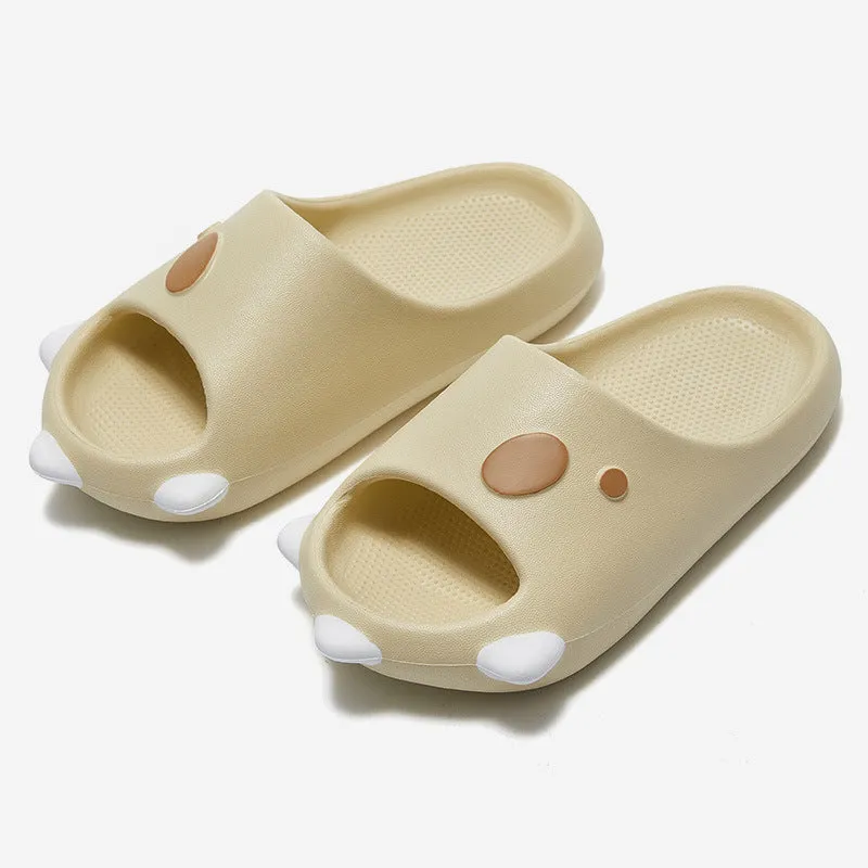 Summer Beach Breathable Cute Sandals Kids Cartoon EVA Indoor Soft Thick Bottom Non-slip Slippers