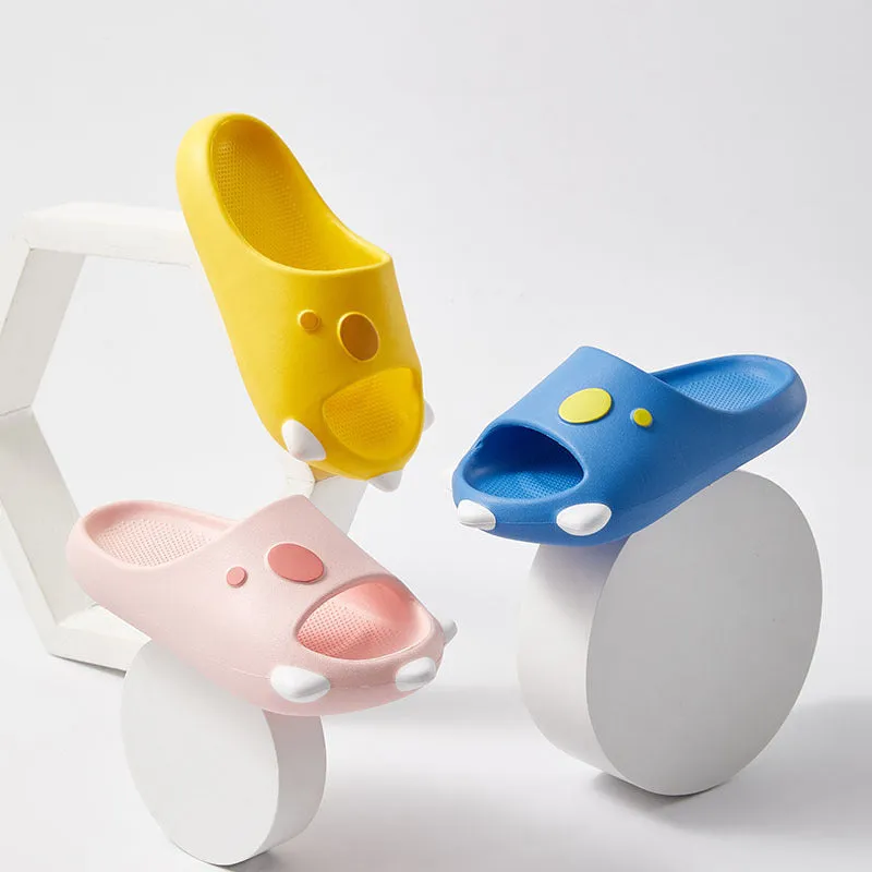 Summer Beach Breathable Cute Sandals Kids Cartoon EVA Indoor Soft Thick Bottom Non-slip Slippers