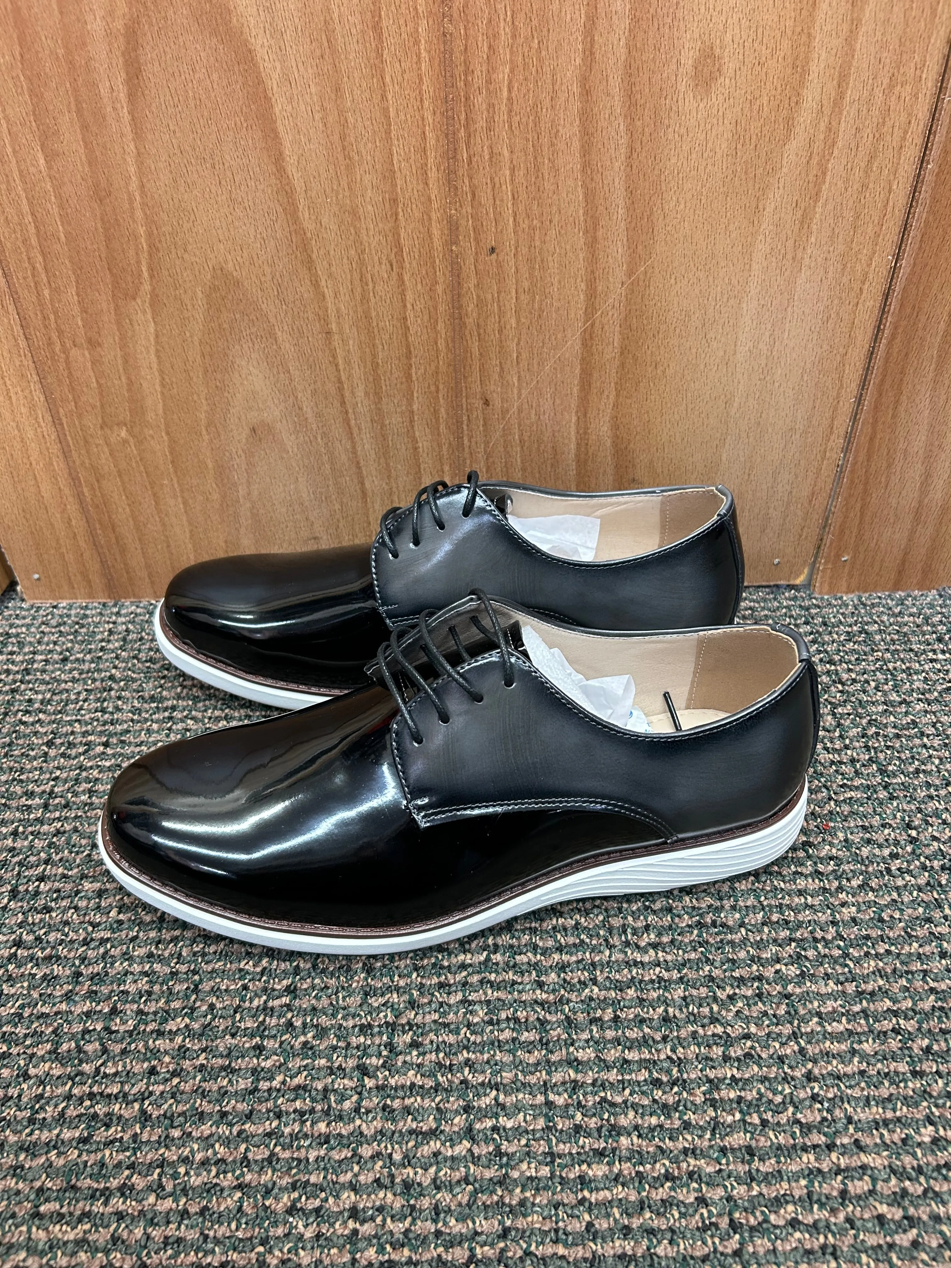 Terroni Black/Grey Lace-up Men’s Dress Shoe | S9