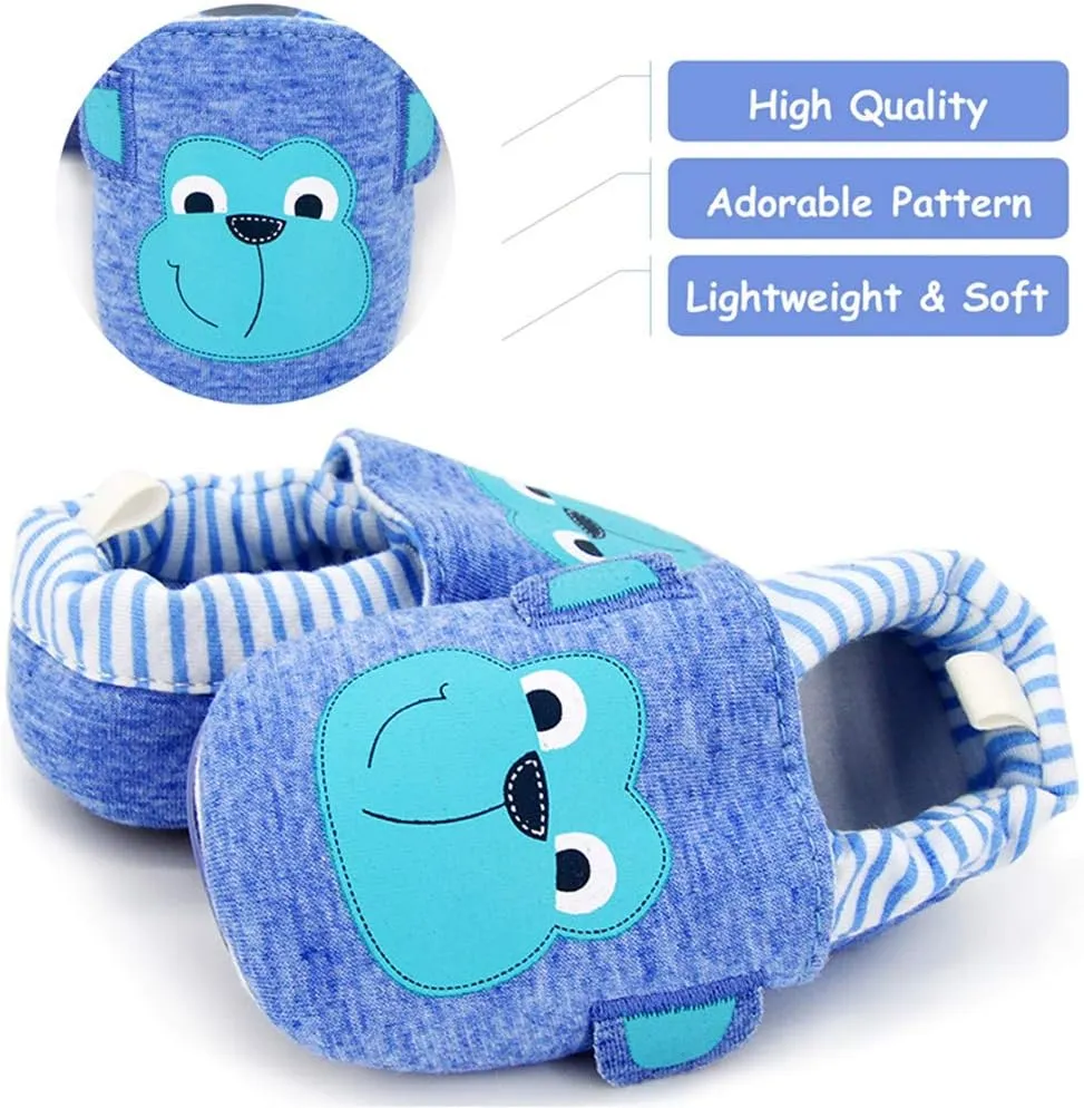 Timatego Toddler Baby Boys Girls Shoes Non Skid Slipper Sneaker Moccasins Infant First Walker House Walking Crib Shoes(6-24 Months)