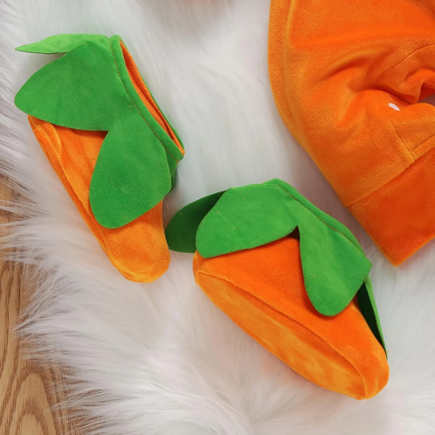 Toddler Baby Girls Boys Halloween Long Sleeve Pumpkin Face Pattern Romper  Cap  Slipper Socks 3Pcs Outfits