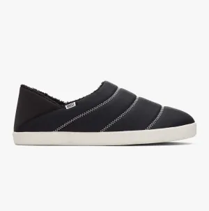 TOMS EZRA QUILTED RIPSTOP Mens Slippers Black