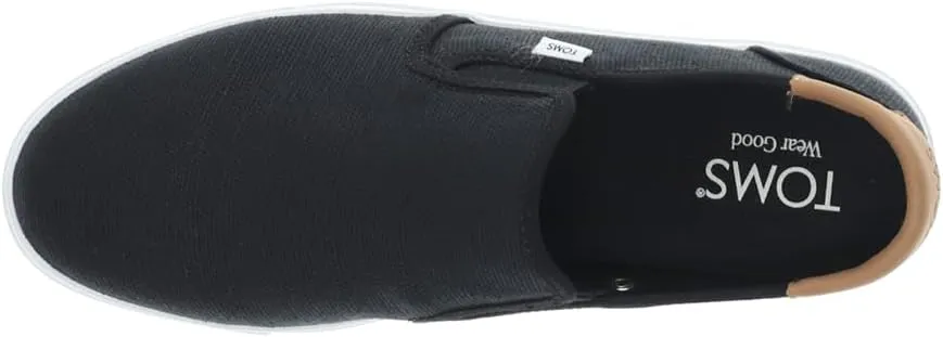 TOMS Mens Baja 2.0 Canvas Slip On Sneakers Shoes Casual - Black