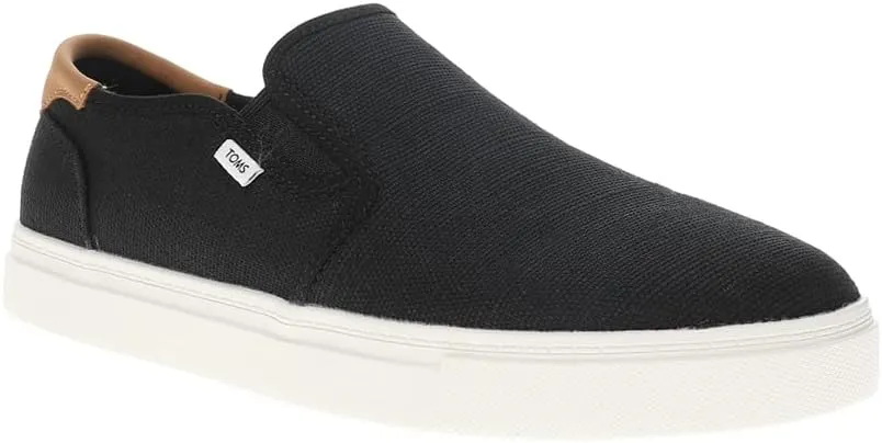 TOMS Mens Baja 2.0 Canvas Slip On Sneakers Shoes Casual - Black