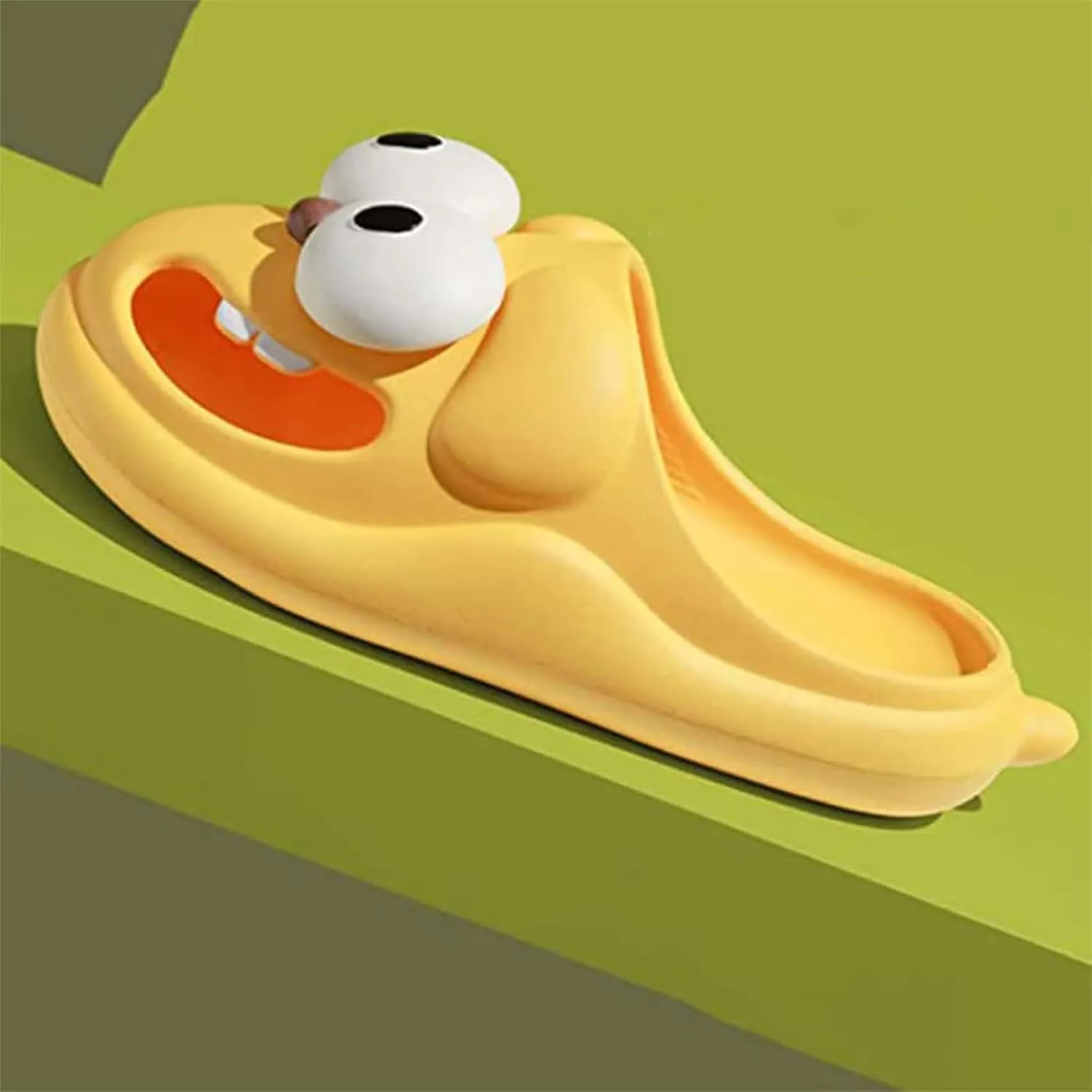 Tongue Kiss Slippers, Big Eye Dog Slippers, 3D funny Cartoon EVA Non-slip Thick Sole Indoor Outdoor Slides