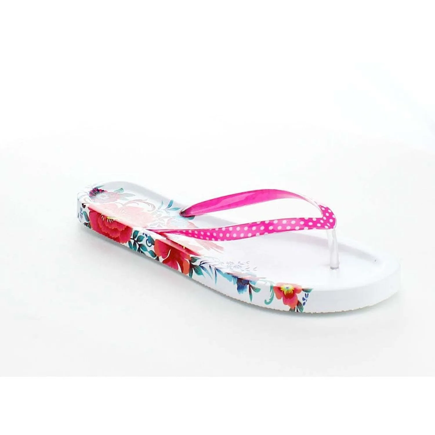Tropical Print Women's Open Toe Flip Flop Sandals