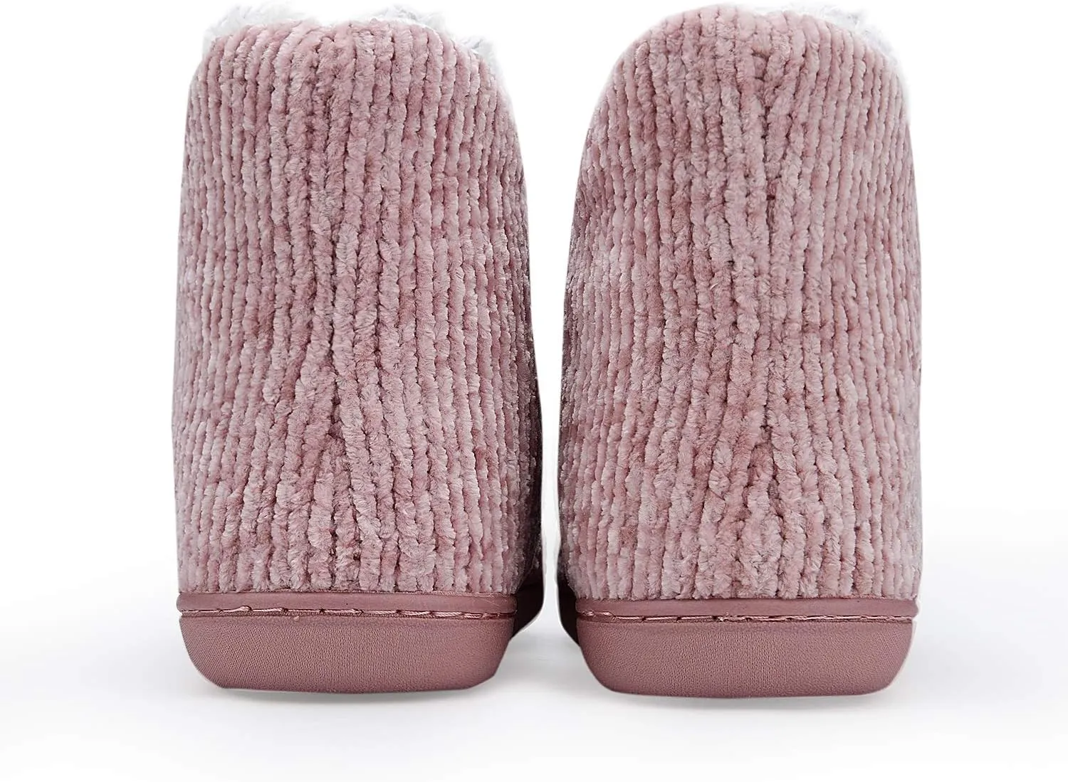 TUOBUQU Women Warm Bootie Slippers Fluffy Plush Indoor Outdoor Winter Booty Slippers
