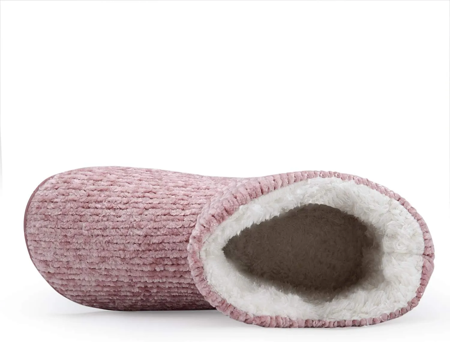 TUOBUQU Women Warm Bootie Slippers Fluffy Plush Indoor Outdoor Winter Booty Slippers