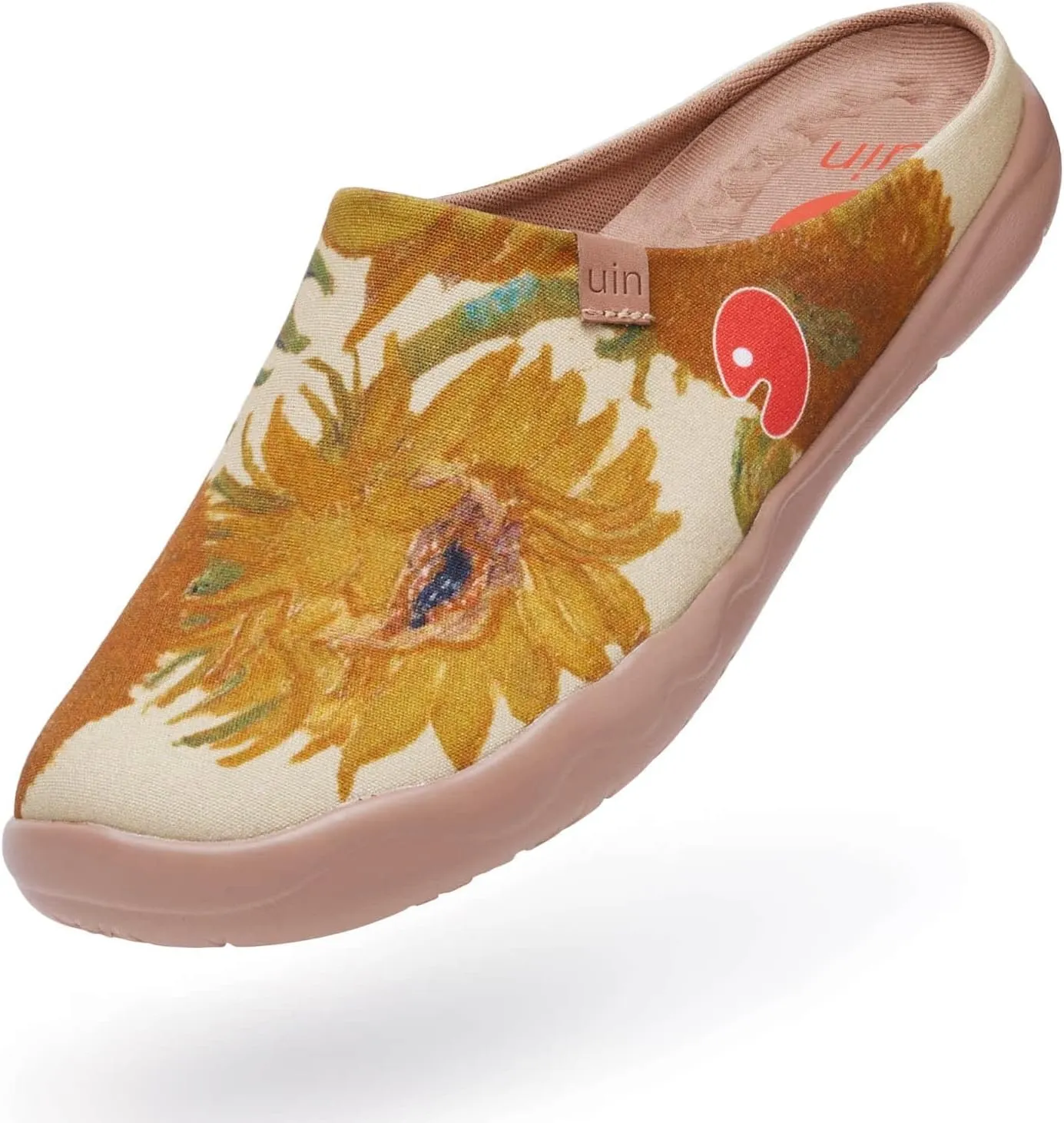 UIN Men's Painted Slipper Lightweight Comfort Mules Walking Casual Household Slip Ons Art Travel Shoes Malaga